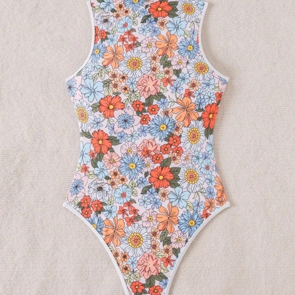 SHEIN Multicolor Floral Swimsuit - Picture 3 of 4